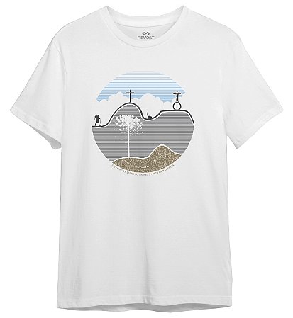 Camiseta Masculina Revost Pico da Bandeira - Branco