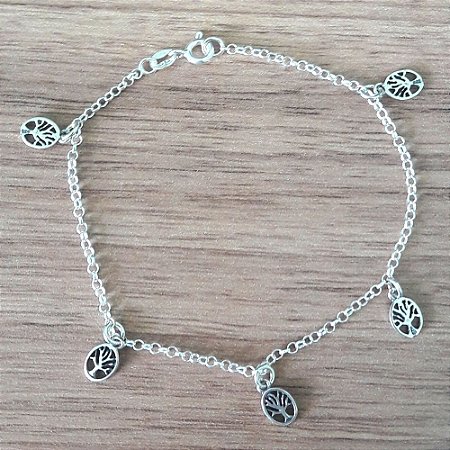 PULSEIRA DE PRATA ARVORE DA VIDA