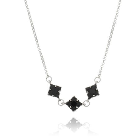 CHOKER DE PRATA MELISSA BLACK