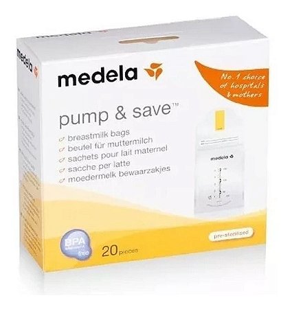 Sacos Coletar e Armazenar Leite Materno Pump &amp; Save - Medela