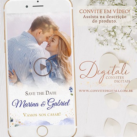 save the date animado grátis