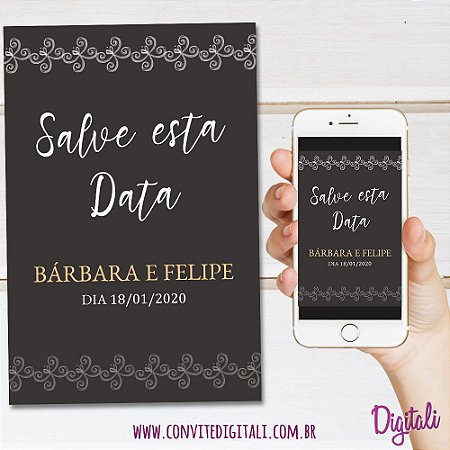 save the date casamento classico