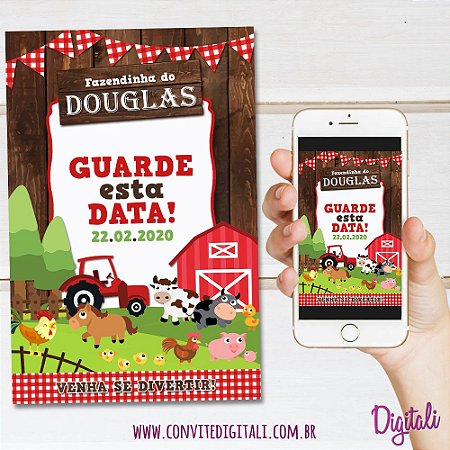 save the date aniversário infantil