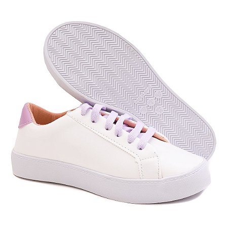 tenis feminino branco sem salto com cadarço - Feminissi Shopping de  Calçados Femininos