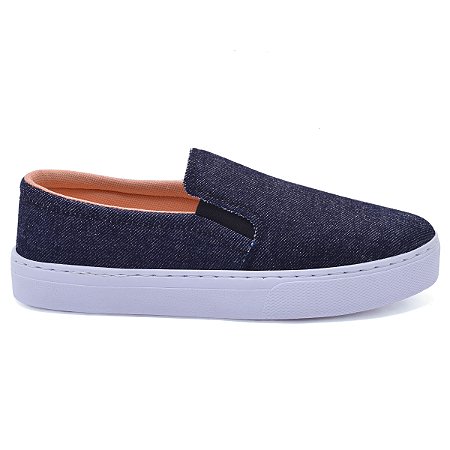 Tênis Feminino Slip On Jeans