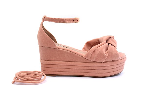 Sandalia plataforma rose Clearance