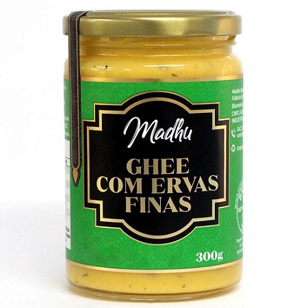 Ghee com Ervas Finas 300g | Madhu Ghee