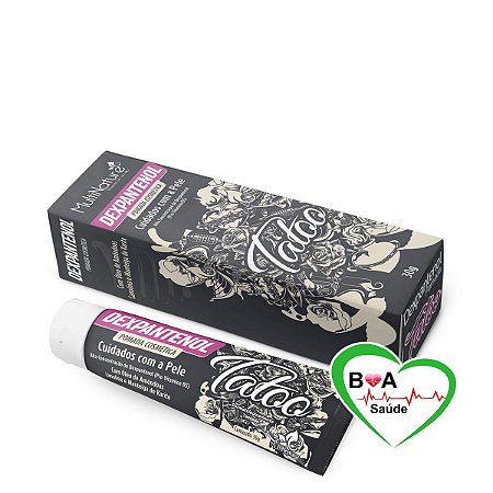 DEXPANTENOL TATTOO CUIDADOS COM A PELE 30 GRAMAS MULTINATURE BOA SAUDE TATTOO