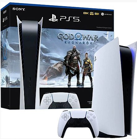 Console PlayStation 5, Versão com Mídia + Jogo God of War: Ragnarok - PS5 -  Turok Games - Só aqui tem gamers de verdade!