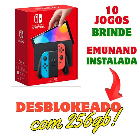 Nintendo Switch OLED COLOR DESBLOQUEADO 256GB