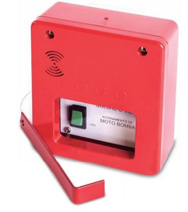 ACIONADOR ALARME 2 FIOS TIPO QUEBRA C/ MARTELO