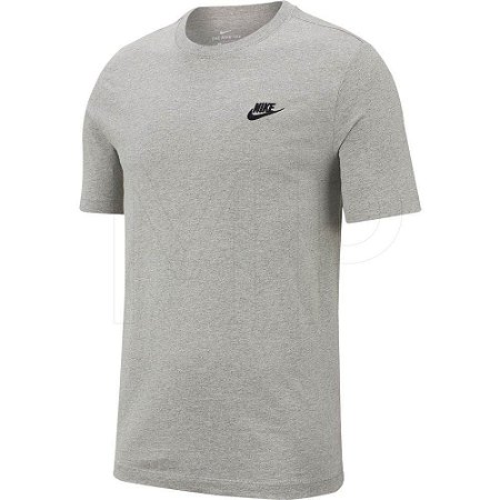 Camiseta Nike Sportswear Club Tee - Cinza