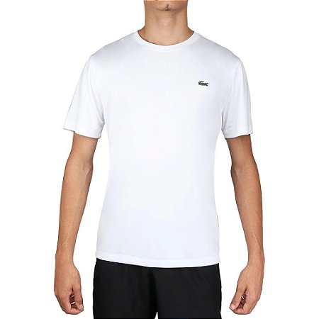 Camiseta Lacoste Sport Gola Redonda - Branca