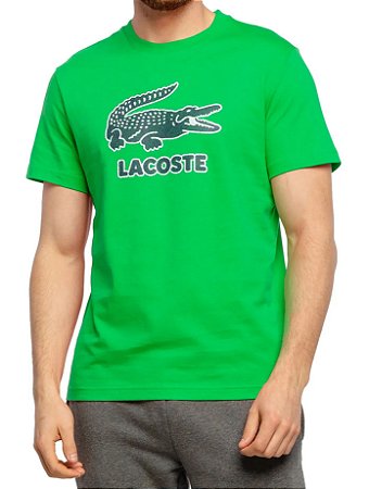 Camiseta Lacoste Regular Fit Crocodilo - Verde