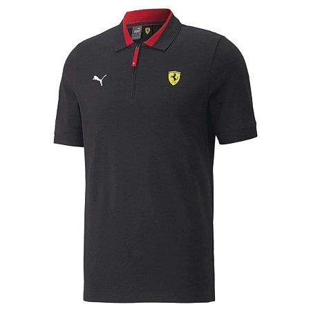 Camisa Polo da Puma Ferrari modelo Race Preta e vermelha da coleção de -  Hit Tennis Sports - Morumbi