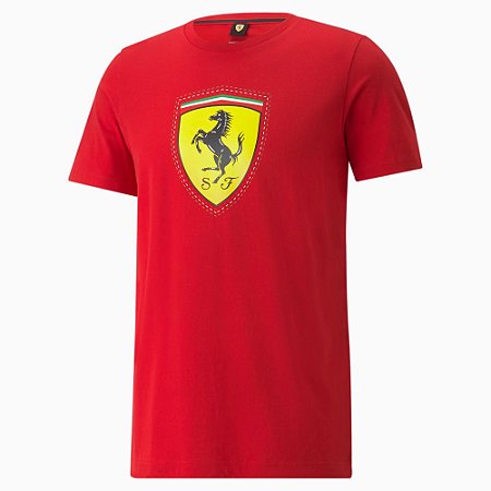 Camiseta Puma Ferrari Motorsports Race Big Shield Vermleho