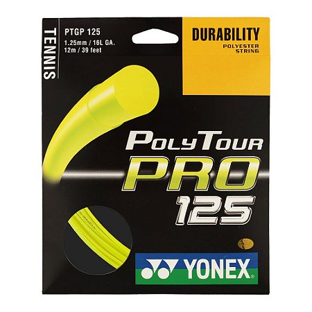 Corda Yonex Poly Tour Pro 1.25 + Mão de Obra de Aplicação na Raquete
