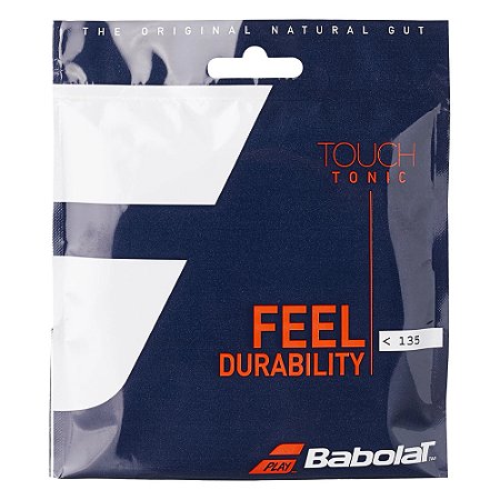Corda Babolat Touch Tonic 1.35 (Tripa Natural) + Mão de Obra de Aplicação na Raquete