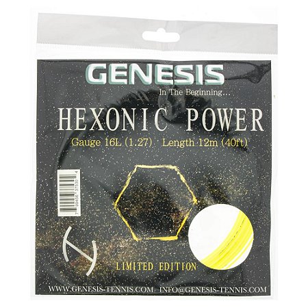 Corda Genesis Hexonic Power 1.27 + Mão de Obra de Aplicação na Raquete