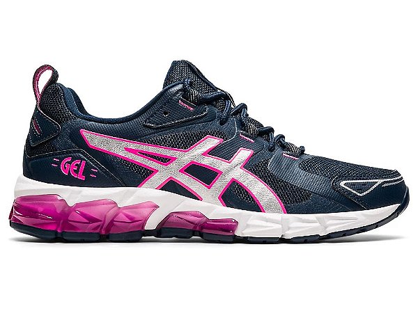 Tênis Asics Gel Quantum 180 6 - Azul Marinho e Rosa - Hit Tennis Sports -  Morumbi