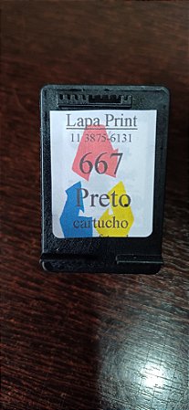 Cartucho hp 667 Preto
