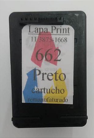 Cartucho hp 662 Preto