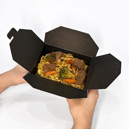 Box Para Delivery Antivazamento 450ml - 50 Unidades