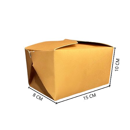 Caixa Box - impermeável - 15x10x8 cm - pacote com 50 unidades