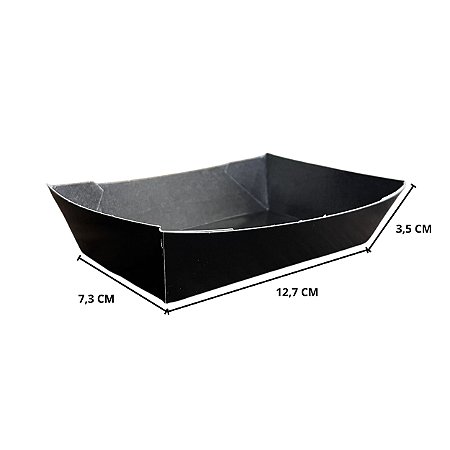 Barquinha de Papel Impermeável - 12,3x7,3x3,5 cm - 50 unidades