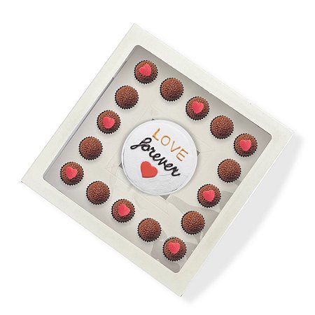 Caixa Para 1 Mini Cake + 16 Brigadeiros - Pacote 10 Unidades