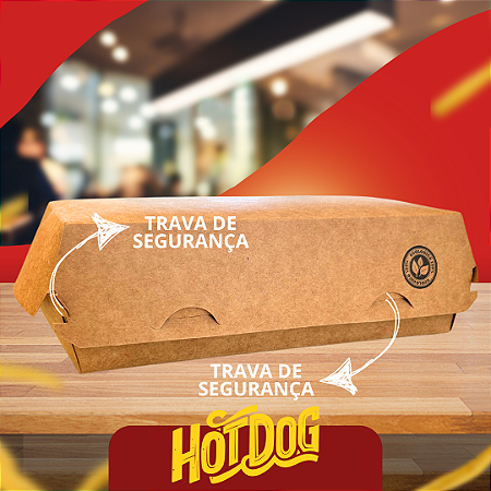 Hamburgueira - Caixa Hot Dog - 130 unidades