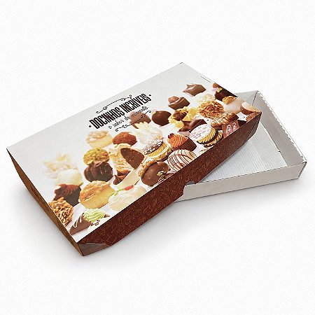 Embalagem Para Brigadeiro - 34x18,5x4 cm - 10 Unidades