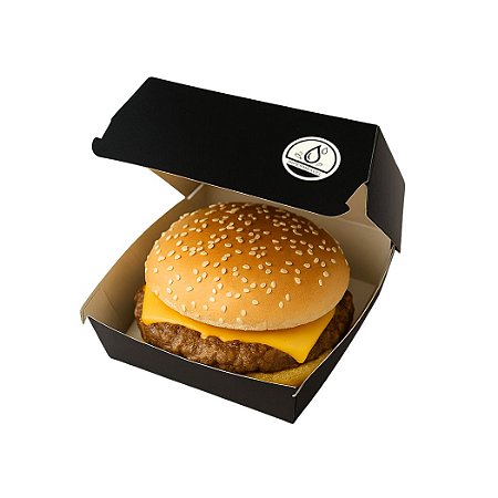 Caixa Para Hambúrguer Impermeável - 10x10x7 CM - 200 unidades - Já Vem Montada
