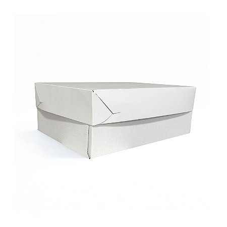 Caixa Para Bolo Branca - 20x15x12 cm - 10 unidades