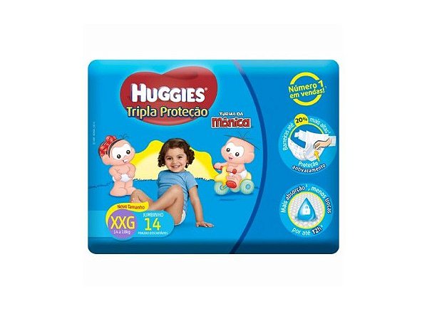 Fr Huggies Monica Jbin Tri Pro Xxg 14Un (7896007547975)