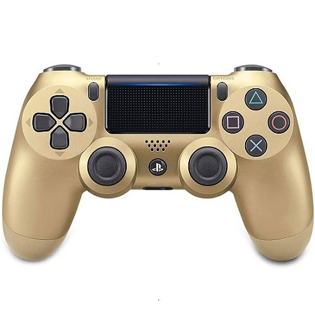 Usado Controle PS4 Dualshock 4 Sem Fio Dourado - Sony