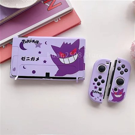 Usado Capa de proteção para Nintendo Switch V1 e V2 modular - Pokemon Gengar