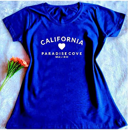 T shirt Califórnia feminina t-shirt varias cores