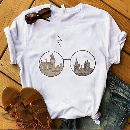 T-Shirt Feminina Harry Potter Tumblr , blusinhas e camisetas