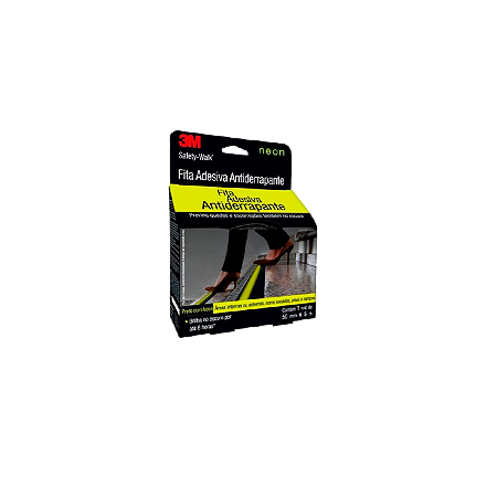 Fita Antiderrapante Safety Walk Fosforescente Neon 50mm x 5m 3M