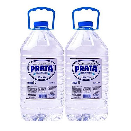 Agua Prata natural 5,0L 2un