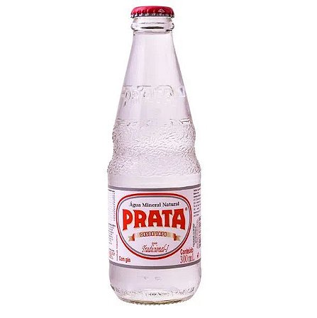 Água com gás Prata Vidro OneWay 300ml 12un