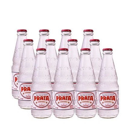 Agua Prata com gás Vidro 300ml 12un
