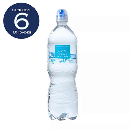 Agua Serras de Cunha natural SPORT 1L 6un