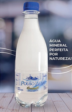 Agua Pouso Alto Gourmet 370ml Natural 12un