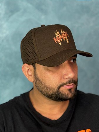 Snapback Trucker Brown MH Silk Maha