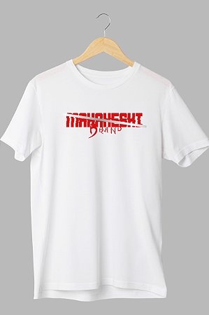 Camiseta LongLine White Mahakeshi Brand Red Flash