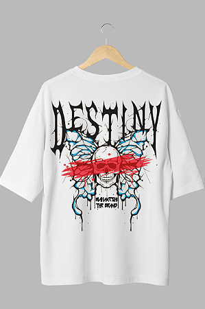 Camisa Oversized White Destiny - Coleção Fire and Ice