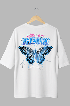 Camisa Oversized Butterfly Blue - Coleção Fire And Ice