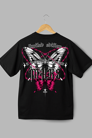 Camisa Oversized Butterfly Beatiful Dream  - Coleção Fire And Ice